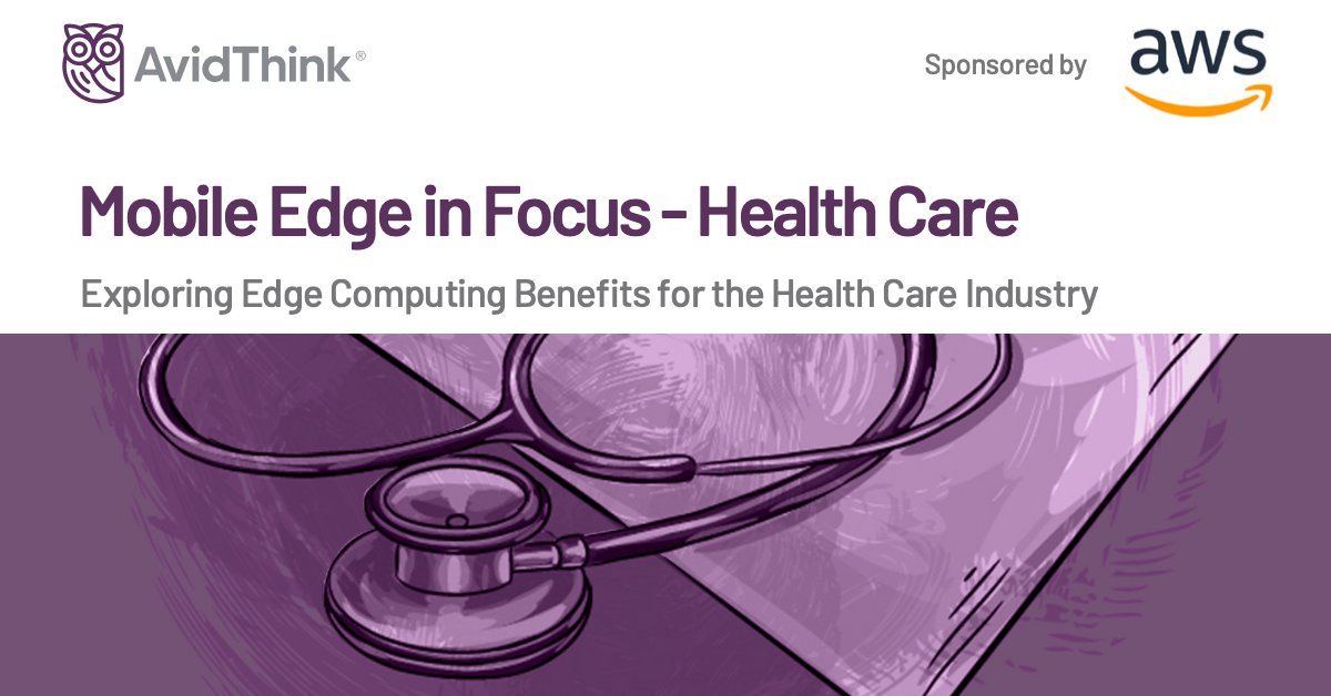 AvidThink's tweet photo. In this research brief we explore how #MobileEdgeComputing is enabling #Healthcare providers to use advanced computing technologies to improve patient outcomes. #AWSWavelength #EdgeComputing
Download the report @awscloud > https://t.co/GeBgL9QvDS https://t.co/iEX4LPwlhm