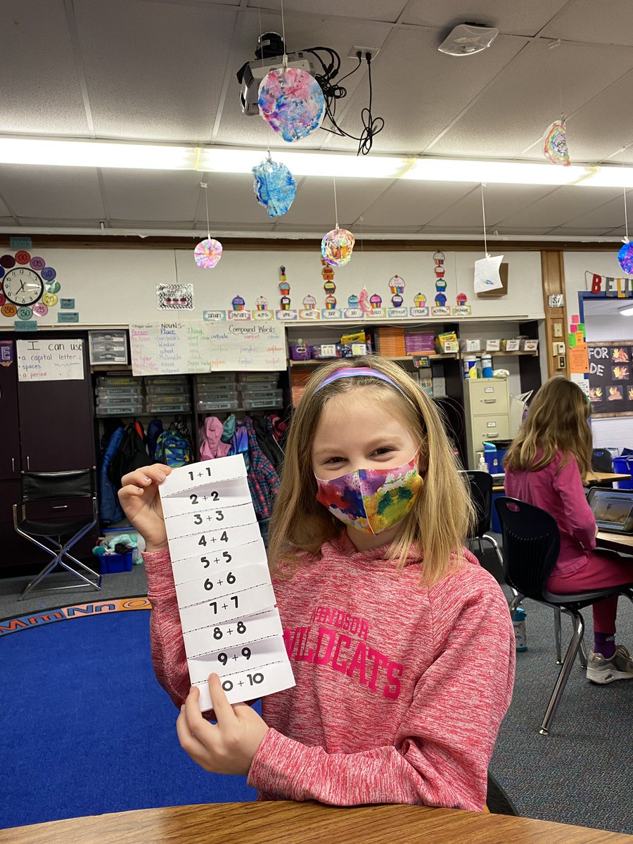 We love learning our doubles facts! <a href="/WindsorWildcats/">WindsorWildcats</a>