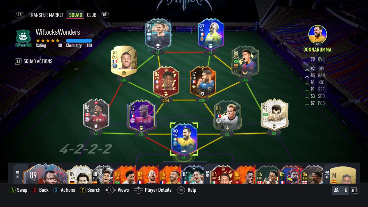 JoeTring's tweet photo. @DannyAaronsFUT All untradable expect from Upamecano https://t.co/II9t4QUuH2