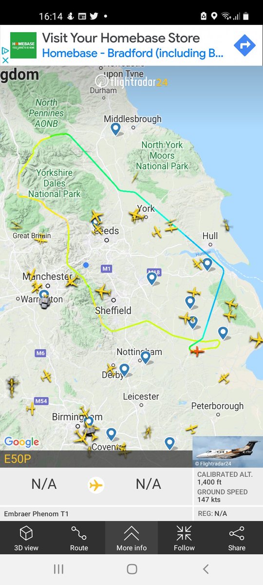 Stunning Holme Valley flypast E50P? #avGeek