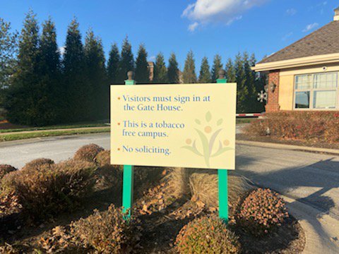 ProvidencePoint's tweet photo. Nothing says welcome like the winter sun shining on the new sign, reminding us that Providence Point brings you “Life. Uplifted.” https://t.co/tjezlF0dNE