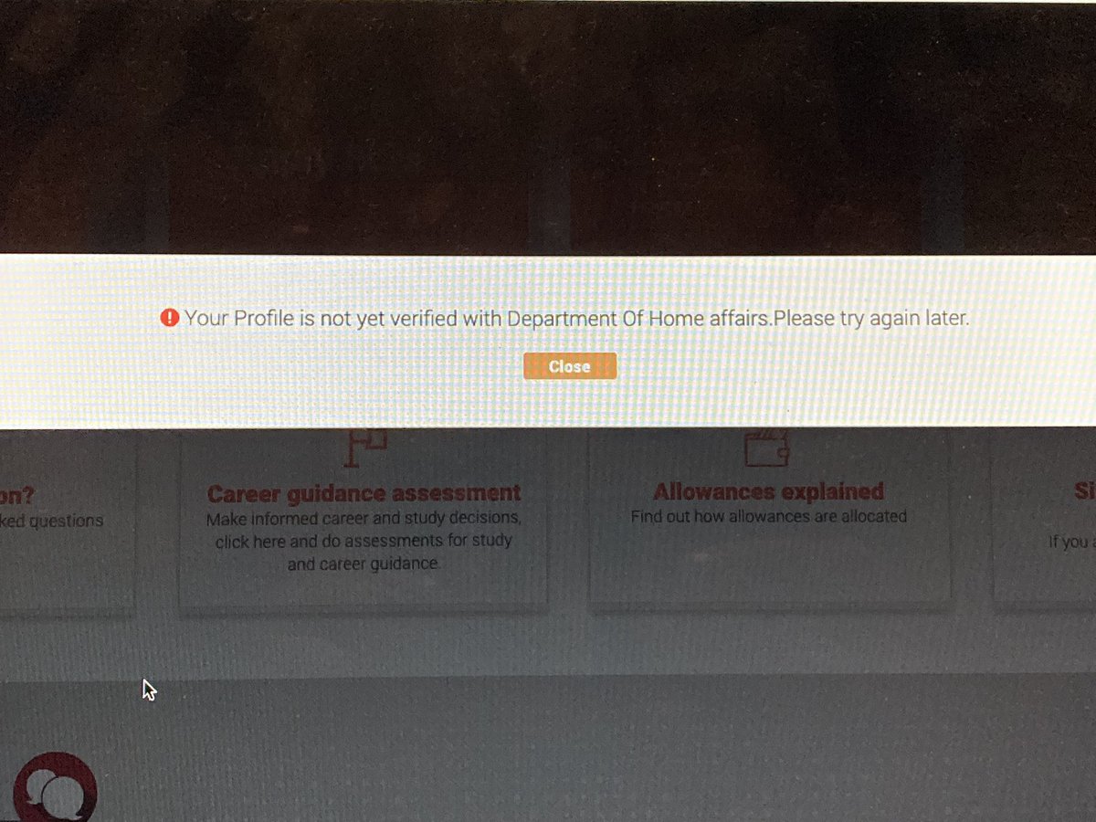 ahmbitiouss's tweet photo. @myNSFAS I am trying to apply for funding but it’s showing me this message, what can I do as the applications close on Saturday, please advise. https://t.co/ioQPolSab1