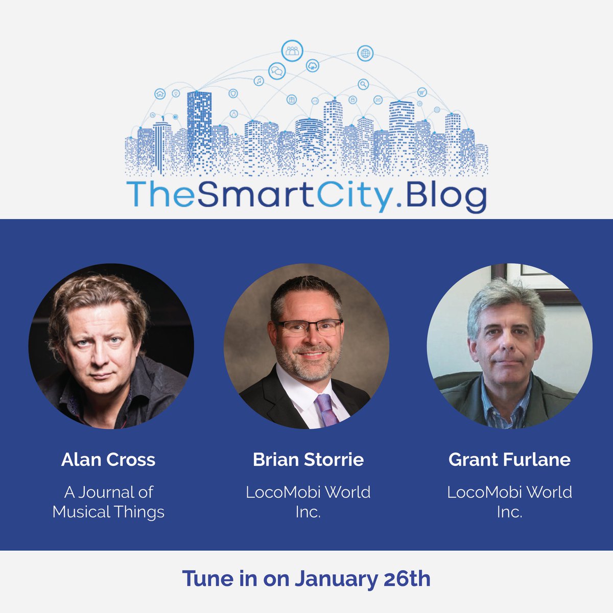 SmartCityPod's tweet photo. Brian Storrie, President of @locomobiworld will be the next guest speakers on https://t.co/qSBXmJudLK on January 26, and will talk about The #Future of #Robots in the #SmartCity.

https://t.co/La8RlGGfWd https://t.co/JMO4gdQfve
