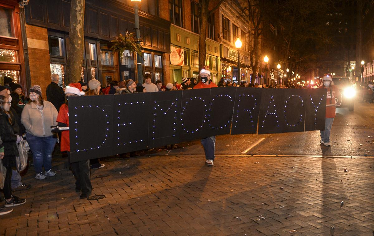 NatalieTennant's tweet photo. For more than a year, West Virginians have been all over the state and in DC advocating, marching and talking about the voting rights bills. 
And @Sen_JoeManchin if you would like more debate, we'll be there. 
The fight is not over and we are not tired.
#VotingRightsForThePeople https://t.co/cj5vmlbDPM