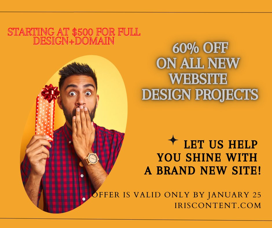 AM_IrisContent's tweet photo. Hurry up, we have a few discounted domain slots left, so get your new website design project started with us, at an incredible price. #iriscontent #iriswritinginternational #wixwebsitedesign #wixpartner🤩🥳 https://t.co/nuLk8ItgE8