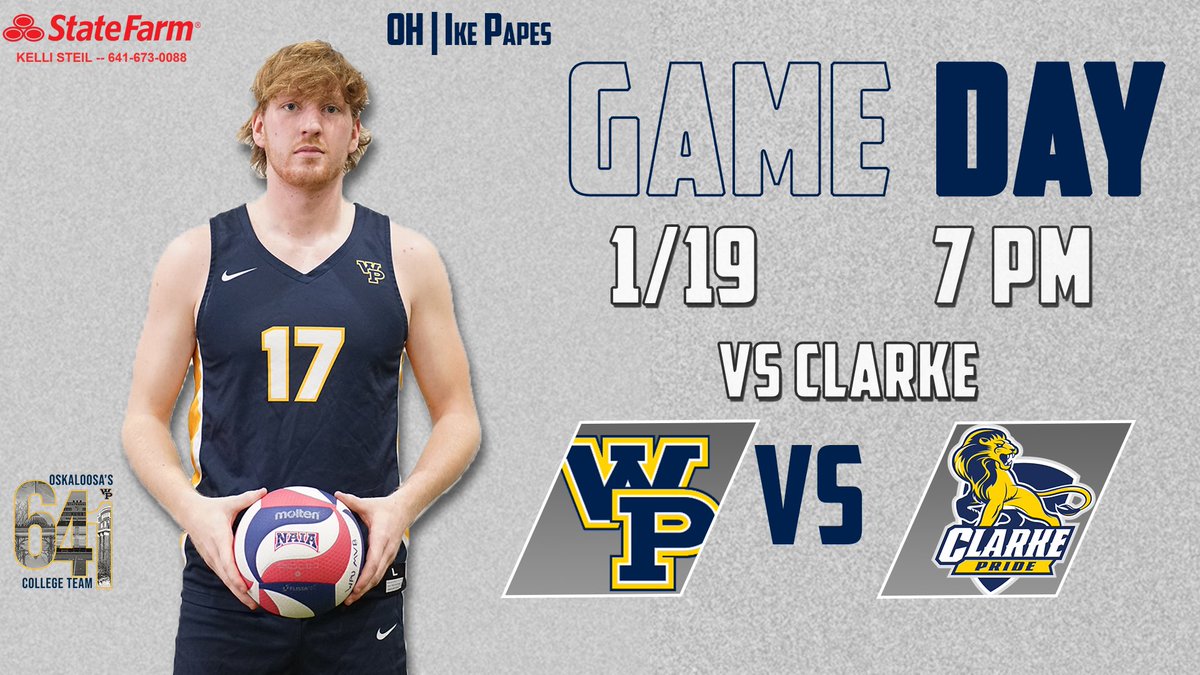 HOME AND SEASON OPENER TONIGHT!

🏐: Clarke
📍: PAC
⏰: 7 PM
📺: bit.ly/32hhcLG
📊: bit.ly/3rvZ618
🎟️: statesmenathletics.com/ticketing