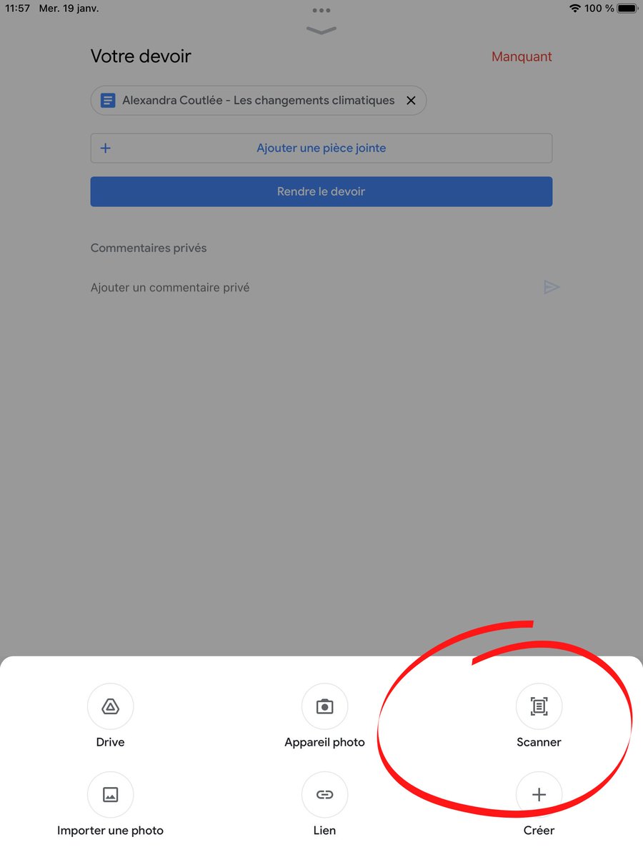 Nouvelle fonction Scanner dans l’application mobile Google Classroom. Elle permet à l’élève d’ajouter une suite de travaux papier!

Disponible sur Apple et Android!