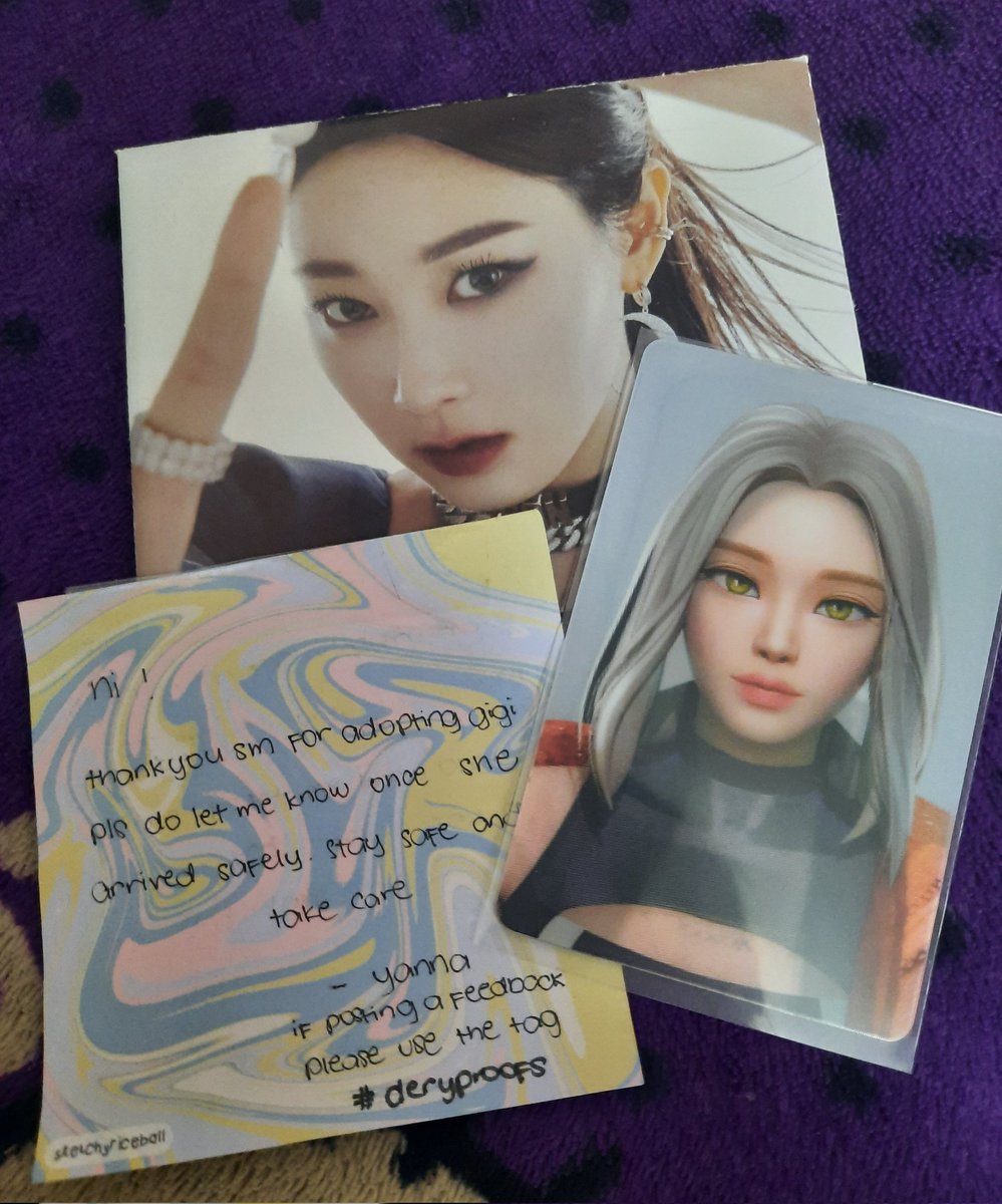 aexgsomi's tweet photo. hiii @deryshaul, giselle synk dive lenti came home safely!! thank u so much for the freebies & packing it well 🥰
#deryproofs https://t.co/FGkEasaIqe