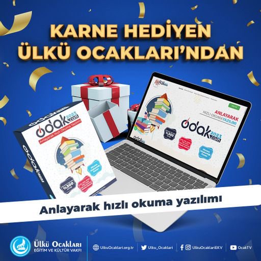 zaferileyen's tweet photo. Liderimiz Sayın Devlet Bahçeli Beyefendi'nin Türk gençliğine karne hediyesini Ülkü Ocakları olarak hazırladık.

50.000 ODAK2023 anlayarak hızlı okuma yazılımını Belge alan öğrencilere hediye ediyoruz.
#KarneHediyenOcaktan https://t.co/Crgk66GGqj