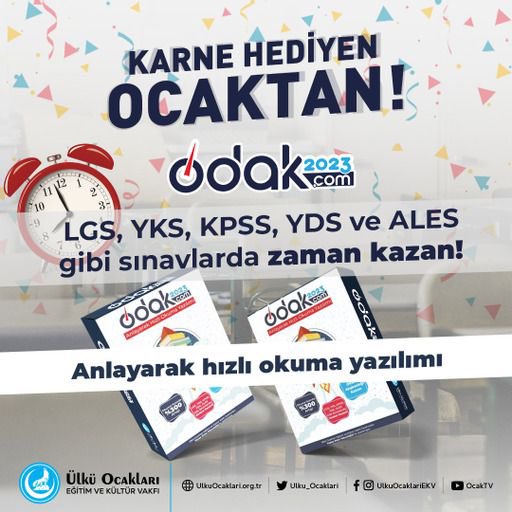 zaferileyen's tweet photo. Liderimiz Sayın Devlet Bahçeli Beyefendi'nin Türk gençliğine karne hediyesini Ülkü Ocakları olarak hazırladık.

50.000 ODAK2023 anlayarak hızlı okuma yazılımını Belge alan öğrencilere hediye ediyoruz.
#KarneHediyenOcaktan https://t.co/A76yxlqhQf