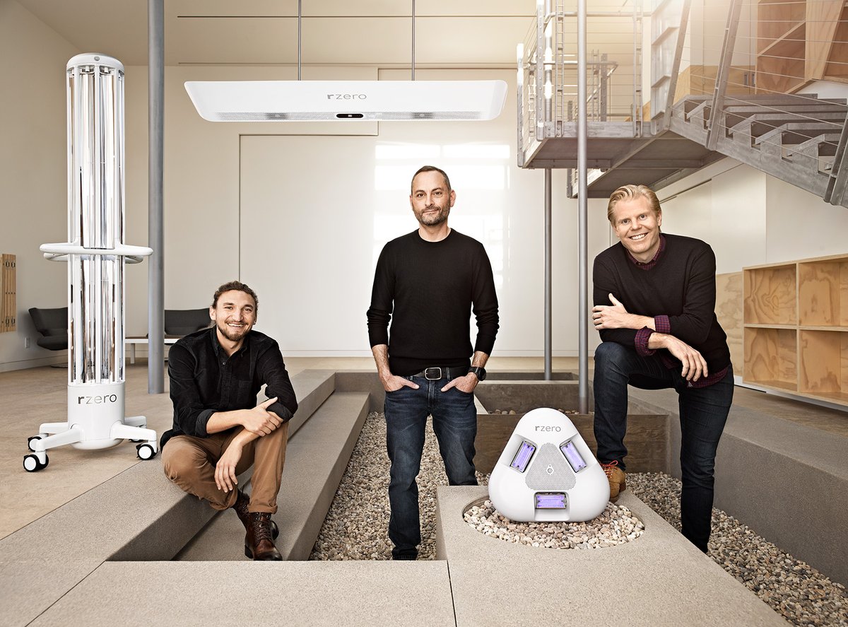Final environmental portrait from our shoot with <a href="/RZeroSystems/">R-Zero</a> late last year. These geniuses (seriously) have created devices that use UV-C light to kill 99.9% of pathogens in the air, including Covid. 

#rzero #biosafety #biotech #startup #tech #technology #covid