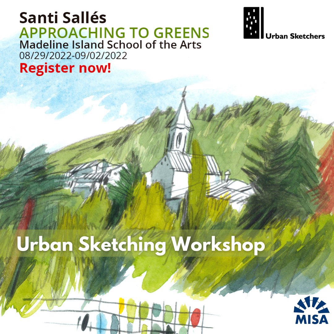 urbansketchers's tweet photo. Join international #USk instructor Santi Sallés’ upcoming workshop in Wisconsin, USA: "APPROACHING GREENS on Madeline Island" 

More info at
https://t.co/eIduPCdgkB

#urbansketchers #madelineartschool #USkWorkshops #MISA #madelineIsland https://t.co/zLtMU72k9s