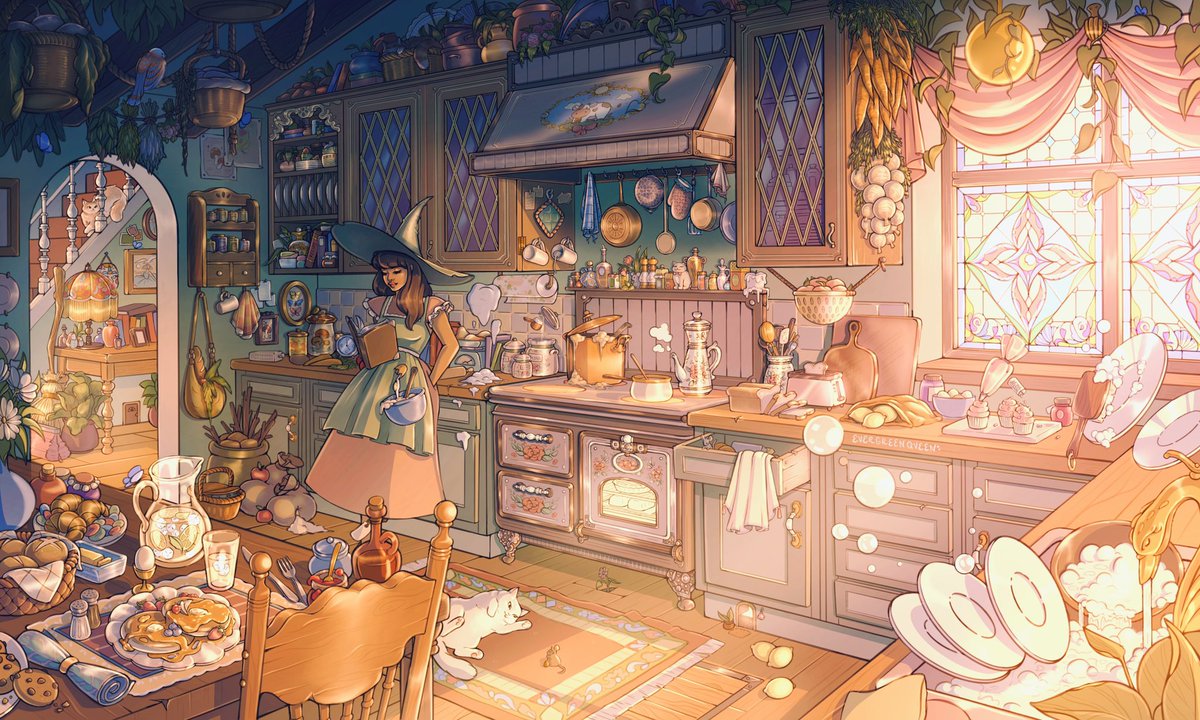 evergreenqveen's tweet image. pick your witchy room 🌙🌿🌸

kitchen, library, study, or attic?
