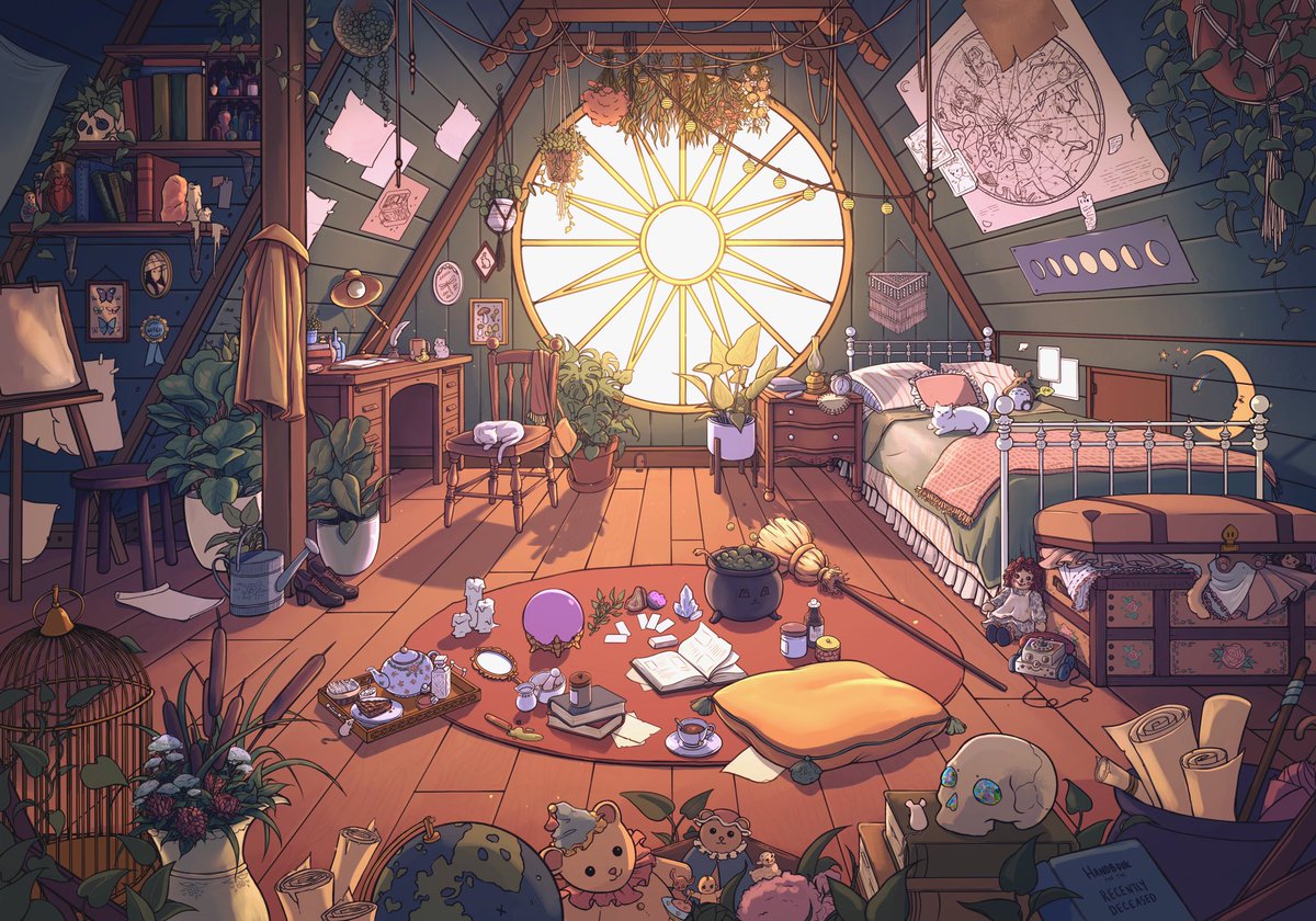 evergreenqveen's tweet image. pick your witchy room 🌙🌿🌸

kitchen, library, study, or attic?