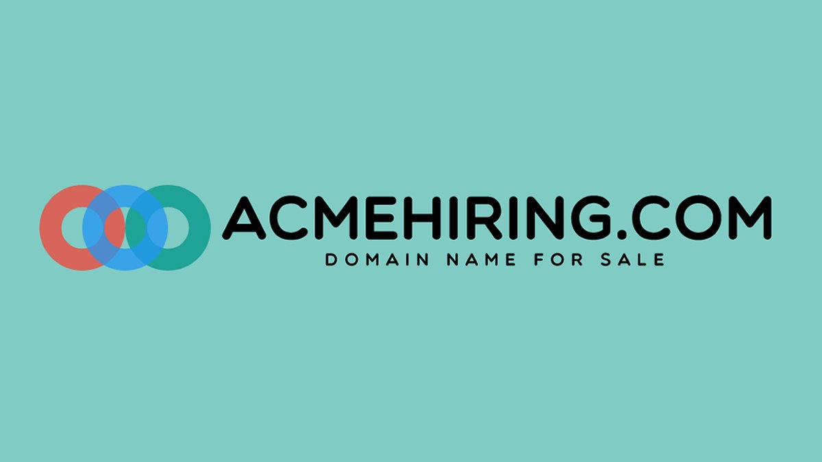 CatchyDomain's tweet image. Premium Domain Name For Sale By Auction!
Only 3 days left to grab yourself a bargain with a starting bid of just $99. Be great for a Temp Agency or a Domain Reseller.

 &amp;gt;&amp;gt;&amp;gt; acmehiring.com &amp;lt;&amp;lt;&amp;lt;

#domain #Auction #domainforsale #auctions #Brandable #Branding  #Startups