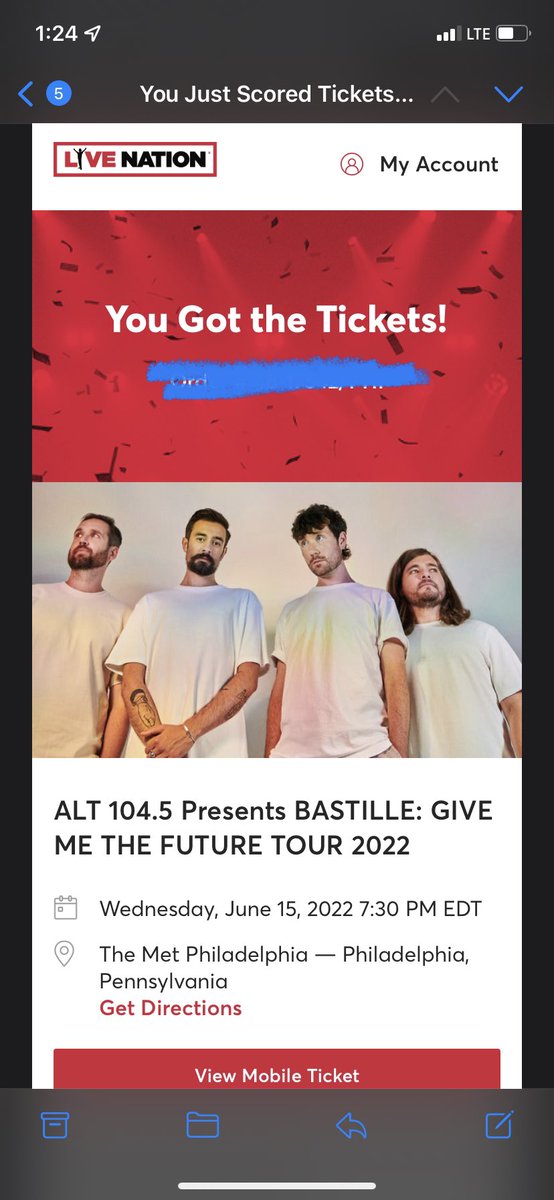 CrammerGrammar's tweet photo. Been wanting to see @bastille in concert for years!! So excited! https://t.co/kuEFb1WJXo