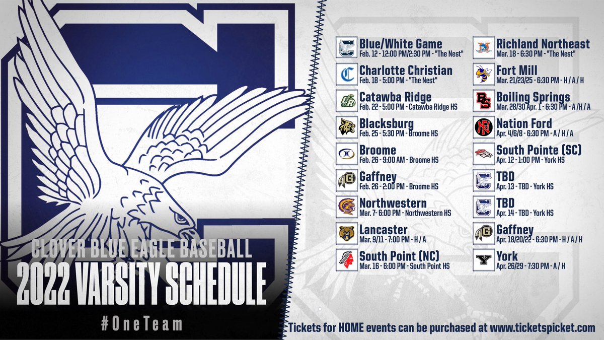 Blue Eagle Nation! It’s almost time! #OneTeam <a href="/RodRuth1/">Rod Ruth</a> <a href="/BlueEagleAD/">BlueEagleAD</a> <a href="/CHSHype/">Clover Crazies</a>