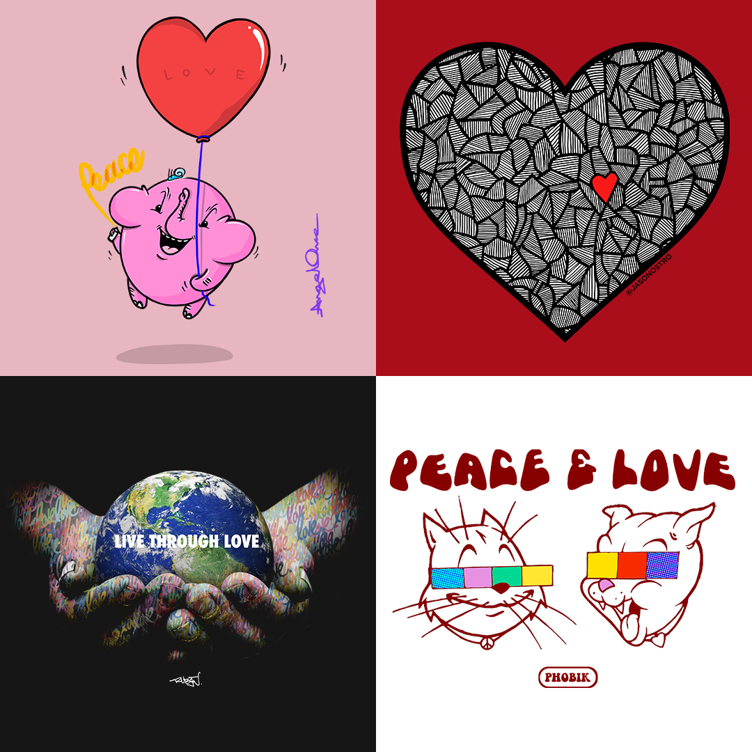 abc7community's tweet photo. ❤️ We've teamed up with #SoCal muralists to design wearable works of art for #ValentinesDay! Go to https://t.co/H40dghGdtG &amp; see love-ly t-shirt designs by @AngelOnceArtist @jasonostro @RubenRojas &amp; @PhobikGod. @ABC7 will donate 100% of its proceeds to Feed SoCal &amp; Spark of Love. https://t.co/CliYnMi9Tn