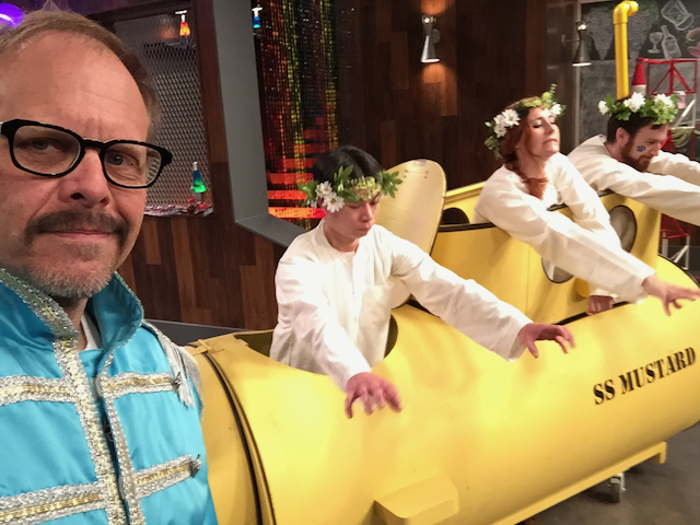 As promised, Wednesday is #CutthroatKitchen memory day. Here, a Sgt Pepper inspired me and some Bobs in their...well...you know.