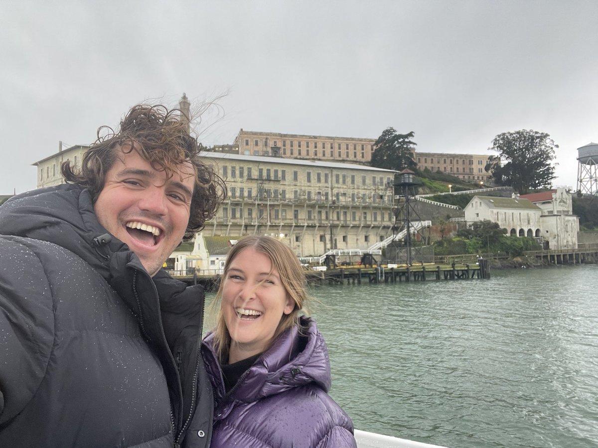 MstandsforMary's tweet photo. My most recent #MuseumSelfie coming at ya from the windy AF boat to @AlcatrazIsland #MuseumSelfieDay  thank god I’m not prone to sea sickness! https://t.co/sscCt9N7Aw