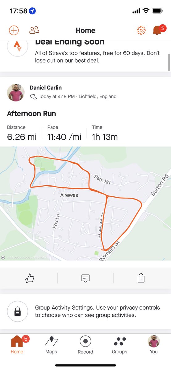 DanielCarlin123's tweet photo. A nice slow 10k this evening trying to get my average heart rate down it help me progress and get fitter and faster! @TheRugbyCharity #runner #rugbyrunner #run #wellbeing https://t.co/6SS1TuNH2r