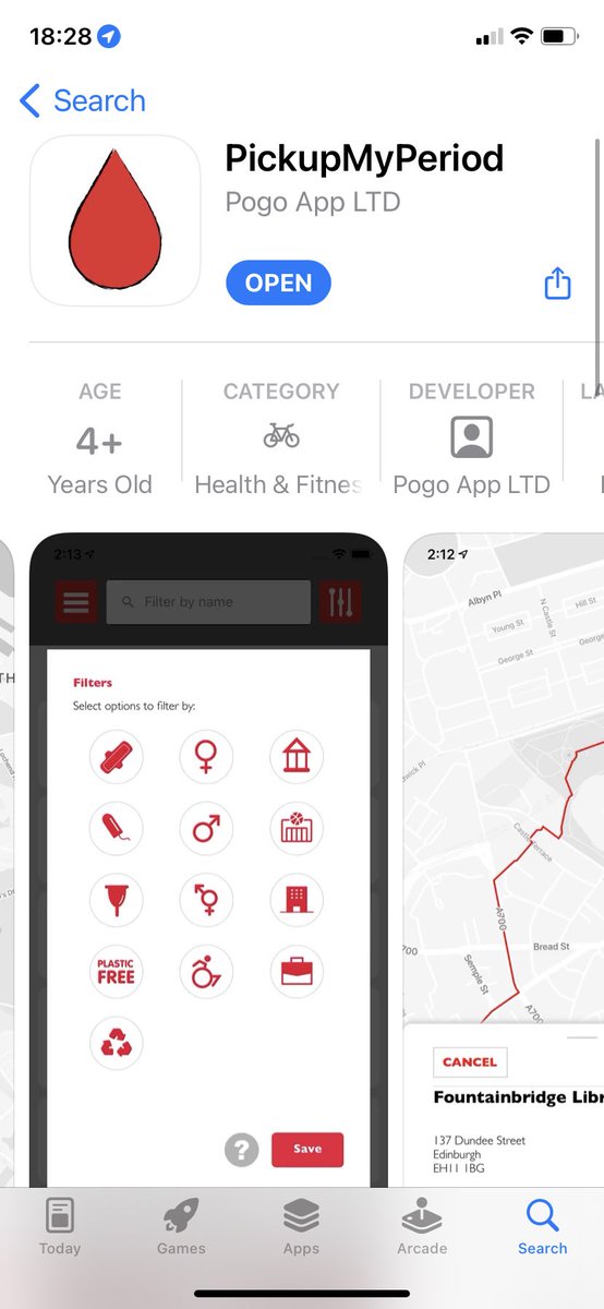 ErinWaldie5's tweet photo. EVERYONE STOP WHAT THEYRE DOING. the scottish government have released a new app in which you can find free period products!! it includes if the place is accessible and what sort of products they have!! https://t.co/uaQcBk0QL1