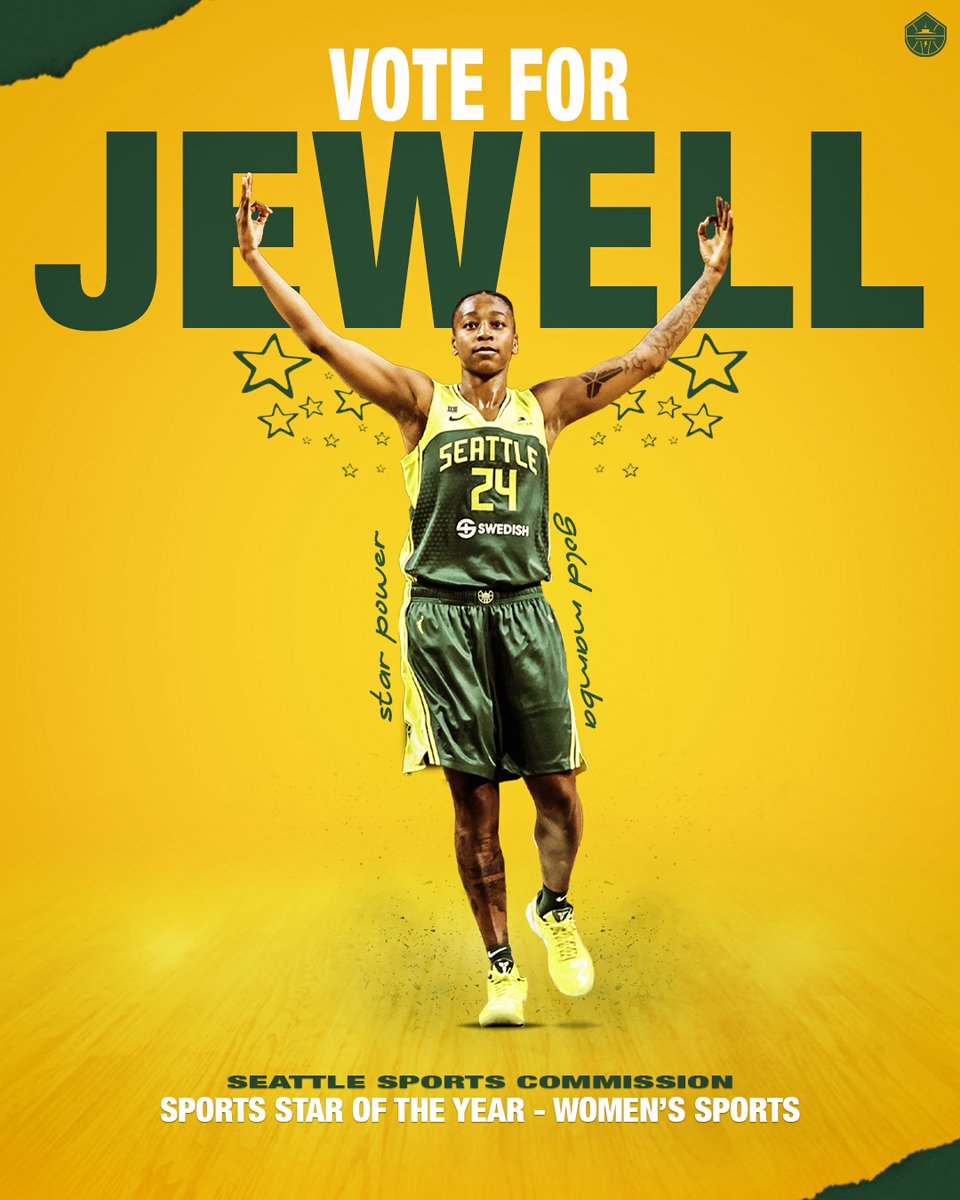 seattlestorm's tweet photo. The Gold Mamba brought big games, buzzer beaters and Olympic gold to Seattle this season! 🤩😤

Make @jewellloyd your Seattle Women's Sports Star of the Year! 🗳️👇
https://t.co/nHtUjjIbPS

#TakeCover https://t.co/f9zSzZpMcr