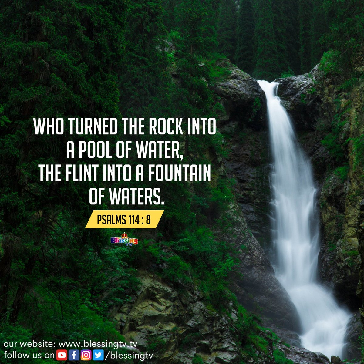 aaseervatham_tv's tweet photo. Indraya Manna | January 20
Who turned the rock into a pool of water, The flint into a fountain of waters.
Psalm 114:8
#BlessingTV #AllenPaul #SophiyaAllenPaul #AaseervathamTV #BlessingChurch https://t.co/KMciFSuMc1