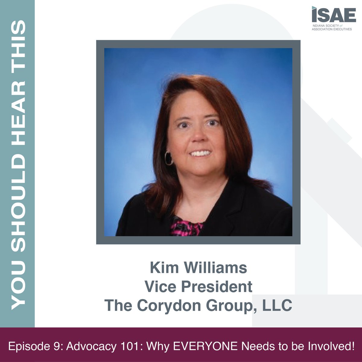Our first You Should Hear This episode of 2022 is here! Today, we discuss legislative advocacy with <a href="/Kimsswilliams/">Kim Williams</a>  from The Corydon Group! 

ow.ly/8O5N50Hyg21