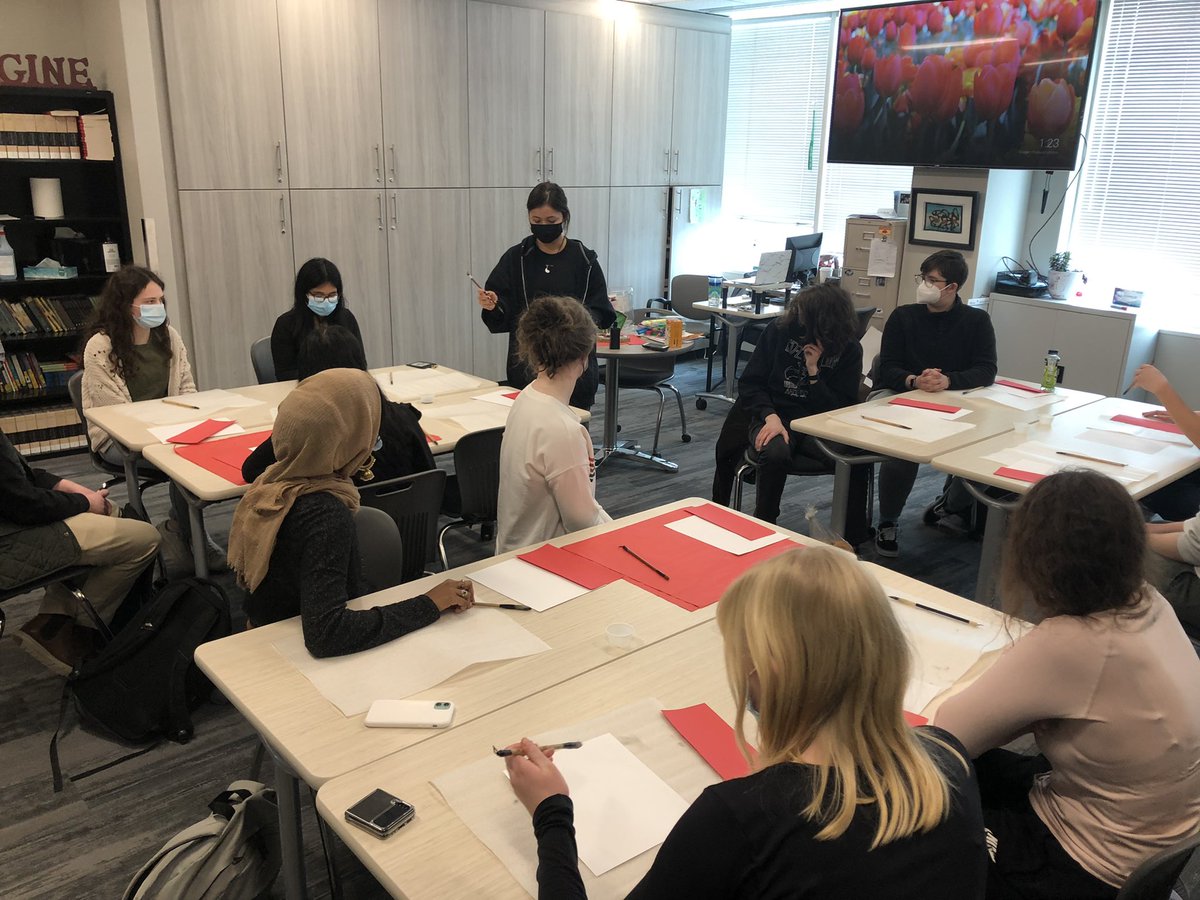 Dublin_IB_CAS's tweet photo. @DublinIB and @DCSEmerald with @Dublin_IB_CAS Learning Chinese calligraphy for the afternoon student-led IB CAS sessions! https://t.co/en4ZC63sf0
