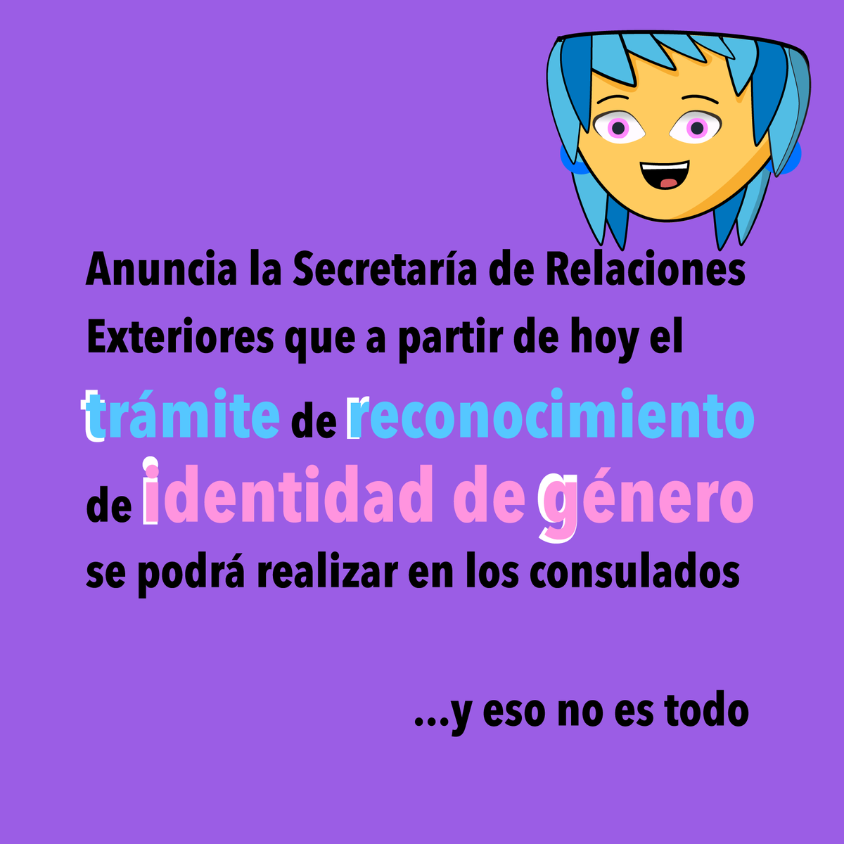 ElleyaMinuto's tweet photo. Es un gran paso en el avance por los derechos de las personas trans. ¡Ni un paso atrás!
#InfanciasTrans #TeAmoTrans @SRE_mx @InfanciasTrans https://t.co/5FawUM1rqw