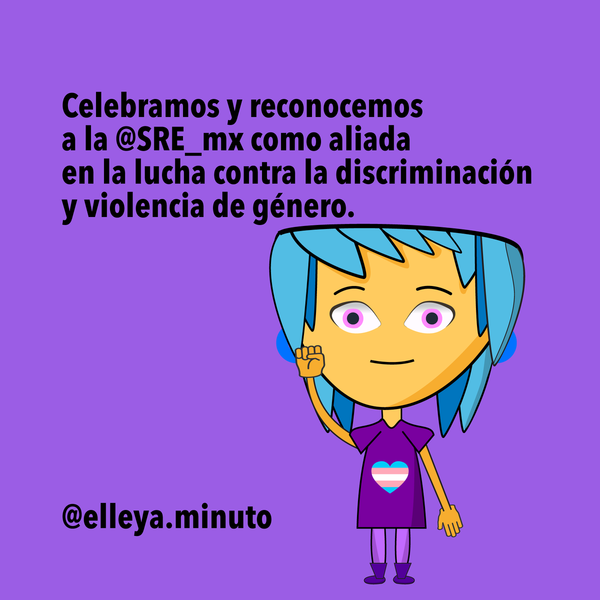 ElleyaMinuto's tweet photo. Es un gran paso en el avance por los derechos de las personas trans. ¡Ni un paso atrás!
#InfanciasTrans #TeAmoTrans @SRE_mx @InfanciasTrans https://t.co/5FawUM1rqw