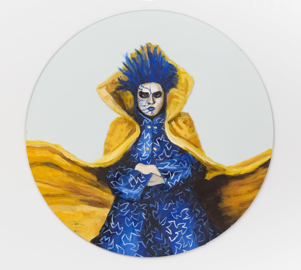 HelenHunterArt's tweet photo. Bull Nakano on glass https://t.co/gkfMJQP8qj