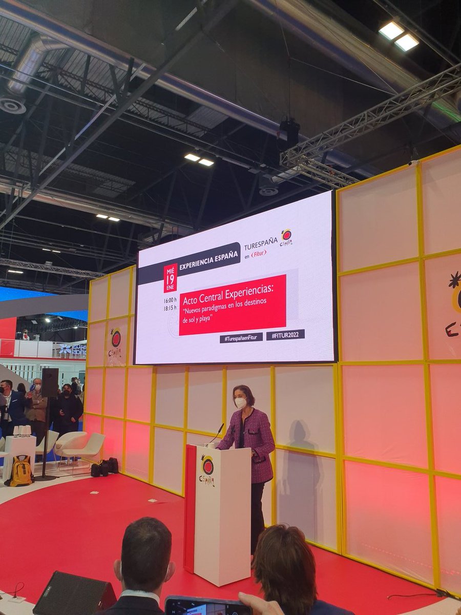 En la presentación de las #ExperienciasEspaña en #TurespañaenFitur  #TurismoNautico ⛵⚓