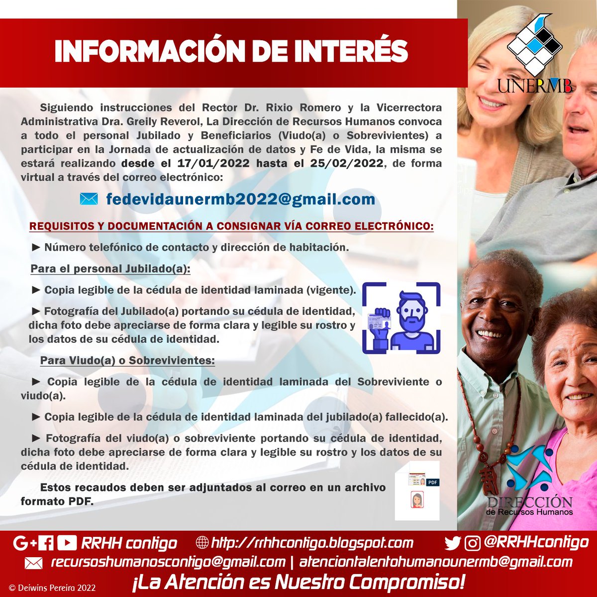 RRHHContigo's tweet photo. #EsNoticia #DeInterés Atención personal Jubilado y Pensionado de nuestra casa de estudios, Jornada para Fe de Vida 2022 👩‍🦳👨‍🦳 https://t.co/lFQgfWe2yK