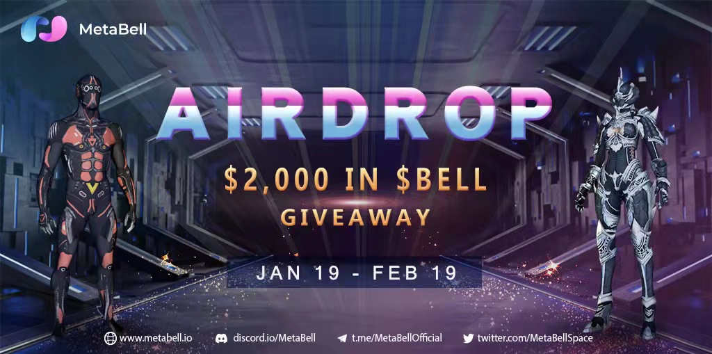 Cryptonite_club's tweet photo. New airdrop: @MetaBellSpace sponsored by @CryptoPhd2019

Total Rewards: $2,000 worth of NFTs $BELL
Rate:⭐⭐⭐⭐ ⭐️
Winners: 400 Random + Top 50
Distribution: After TGE
👉Airdropbot link⬇️
https://t.co/V2ghTyM9uD

#NFTairdrop #Airdrops #CNCairdrop #Metaverse https://t.co/FdvQEjeVR0