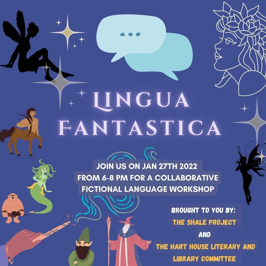 HHLitandLib's tweet photo. Interested in learning how to craft a language for your fictional world? @welcometoshale is back on Jnauary 27th with the Writer's Co-op to bring you Lingua Fantastica, a workshop all about effectively creating and using a fictional language: https://t.co/Z2mBby3eXY ! https://t.co/N1Jpzy3YvF