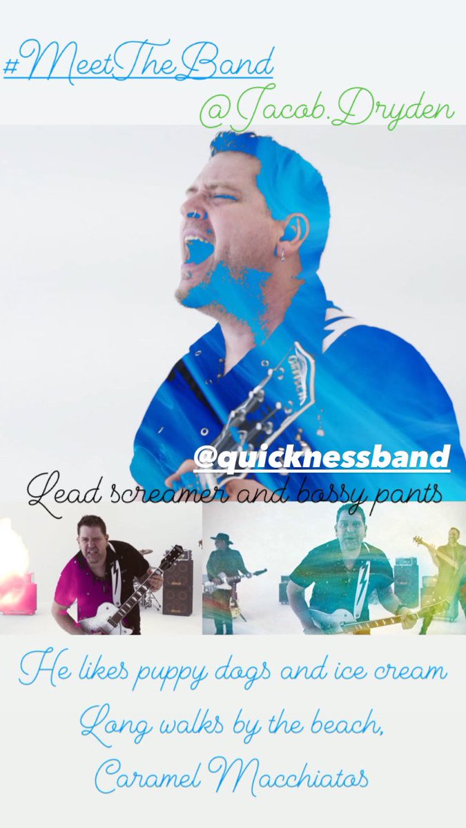 QuicknessBand's tweet image. #MeetTheBand Jacob Dryden Lead singer, guitar and total bossy pants 🔥❤️