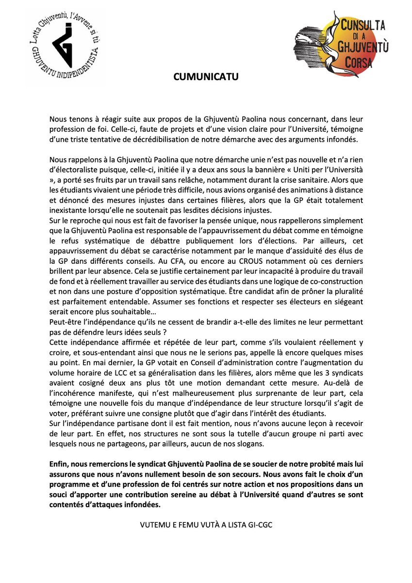 CGC_univcorsica's tweet photo. CUMUNICATU https://t.co/9wQPyB7y9b