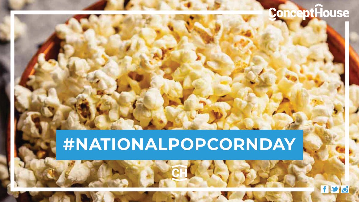 ConceptHouseM's tweet photo. It's #NationalPopcornDay! This is one of my all time favorite snacks. Perfect for movie time, it can be savory it can be sweet. It's just simply the best! 
#smallbusiness #graphicdesigner #supportlocal #WednesdayThoughts #smallbusinessowner #b2b #logo #branding #smallbiz #realtor https://t.co/FIMoS5bLz5