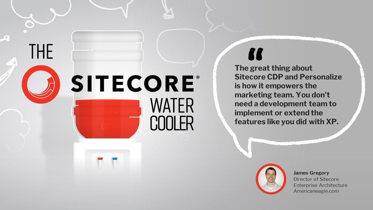 SCWaterCooler's tweet image. In the latest episode, @JonnyPrice88 spoke to @jameagle11 about #SitecoreCDP &amp;amp; #SitecorePersonalize. CDP stores a 360 view so marketers can personalize the next step in whatever channel they may be in. Tune in to learn more about Sitecore&apos;s CDP product! tinyurl.com/ydnykhbf