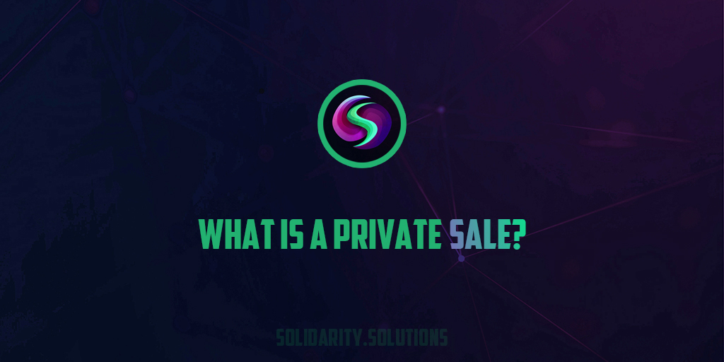 What are those private sales all about? It's a token sale just like an IEO, except there are no intermediaries. Direct contact and direct transactions 🛒

#Solana #sale #private #spl #solidarity