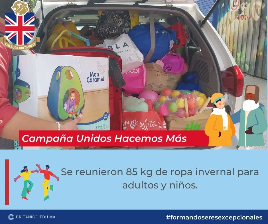 britanicoleon's tweet photo. #ActividadesBritánico
¡Segunda entrega de la ropa de invierno!
Muchas gracias a toda la comunidad del colegio Británico que se ha sumado a esta causa.

#SomosBritánico https://t.co/ZTgO4MNBZw