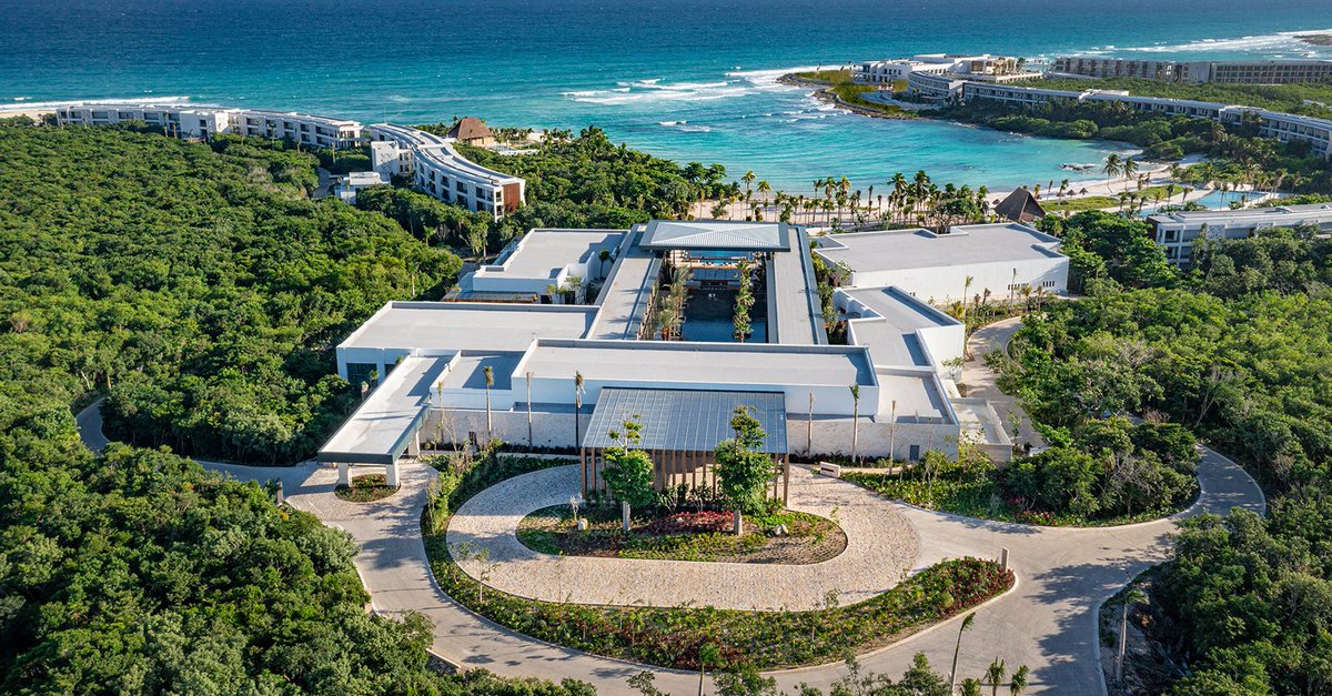 HiltonNewsroom's tweet photo. The newly opened Conrad Tulum Riviera Maya marks @ConradHotels’ debut in the Mexican Caribbean. Offering guests transformative experiences in a serene, sustainability-focused environment, this resort is a must stay. Learn more about the property: https://t.co/GIjmdSpWQ5 https://t.co/y3lxieTNwB