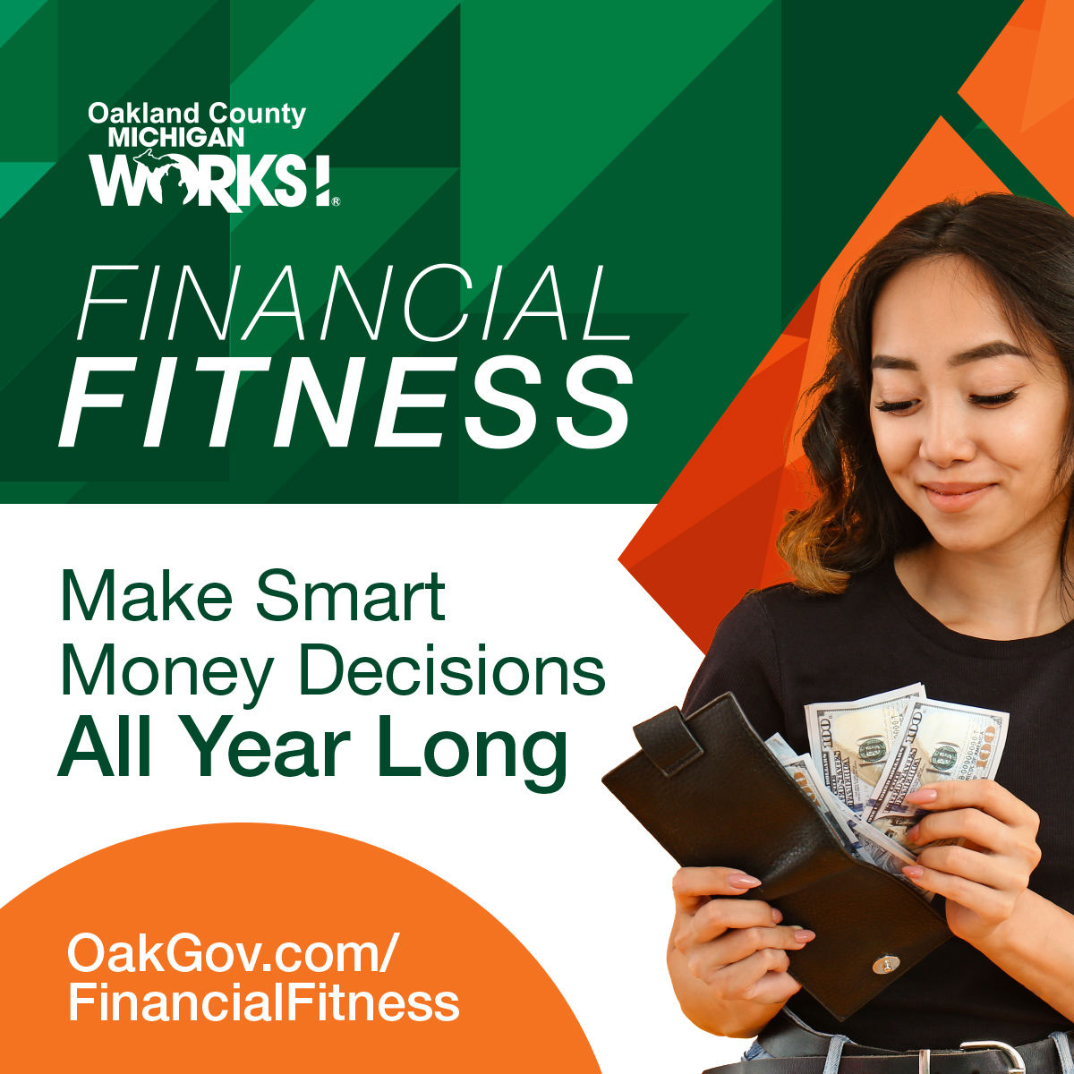 The next Oakland County Michigan Works! Financial Fitness Workshop takes place NEXT FRIDAY 🗓️Join us to learn how to make smart money decisions all year long with guest speaker, Jason Shain, Mortgage Loan Officer, <a href="/PNCBank/">PNC Bank</a>! Register now at: bit.ly/3Afwb5l! #OaklandCounty