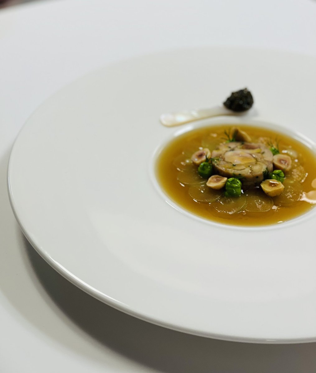 Elliot Hill (@ellwoir33) on Twitter photo Chicken en gelèe, Petrossian caviar, hazelnut, grape, dill - shape of things to come <a href="/TheGrosvenor/">The Chester Grosvenor</a> <a href="/theSamGriffiths/">Sam Griffiths</a> Chicken en gelèe, Petrossian caviar, hazelnut, grape, dill - shape of things to come <a href="/TheGrosvenor/">The Chester Grosvenor</a> <a href="/theSamGriffiths/">Sam Griffiths</a>