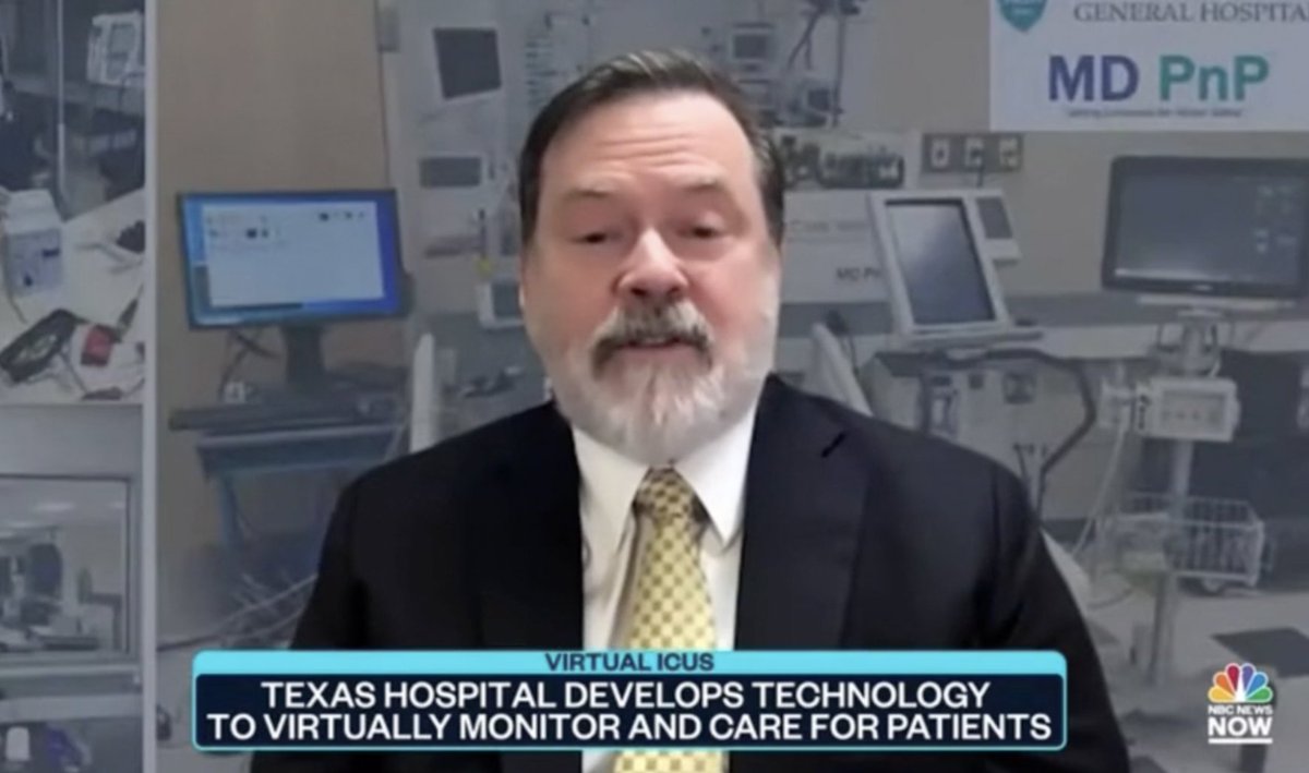 Jarone Lee, MD MPH (@jaroneleemd) on Twitter photo Amazing to see <a href="/juliangoldman/">Julian Goldman MD</a> from <a href="/MDPnP/">MD PnP Program</a> with <a href="/LlamasNBC/">Tom Llamas</a> from <a href="/NBCNews/">NBC News</a> talking about Remote Control Medical Devices / Ventilators and the future of Healthcare! Much need, especially now with #COVID19
vimeo.com/667914419 Amazing to see <a href="/juliangoldman/">Julian Goldman MD</a> from <a href="/MDPnP/">MD PnP Program</a> with <a href="/LlamasNBC/">Tom Llamas</a> from <a href="/NBCNews/">NBC News</a> talking about Remote Control Medical Devices / Ventilators and the future of Healthcare! Much need, especially now with #COVID19
vimeo.com/667914419