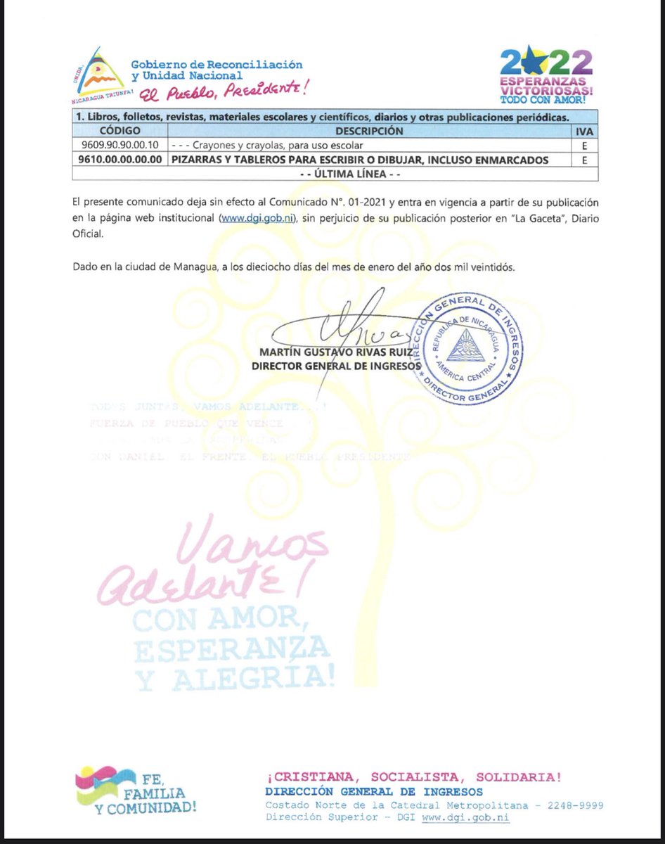 FloryCantoX's tweet photo. ⚠️ IMPORTANTE 📚

Debido a que el regreso a clases está a la vuelta de la esquina, y en pro del cuido de la economía y cumplimento de las leyes de #Nicaragua, la DGI saco la lista referida a la exención de impuestos de libros y útiles escolares. https://t.co/iPGtZ2LpQk