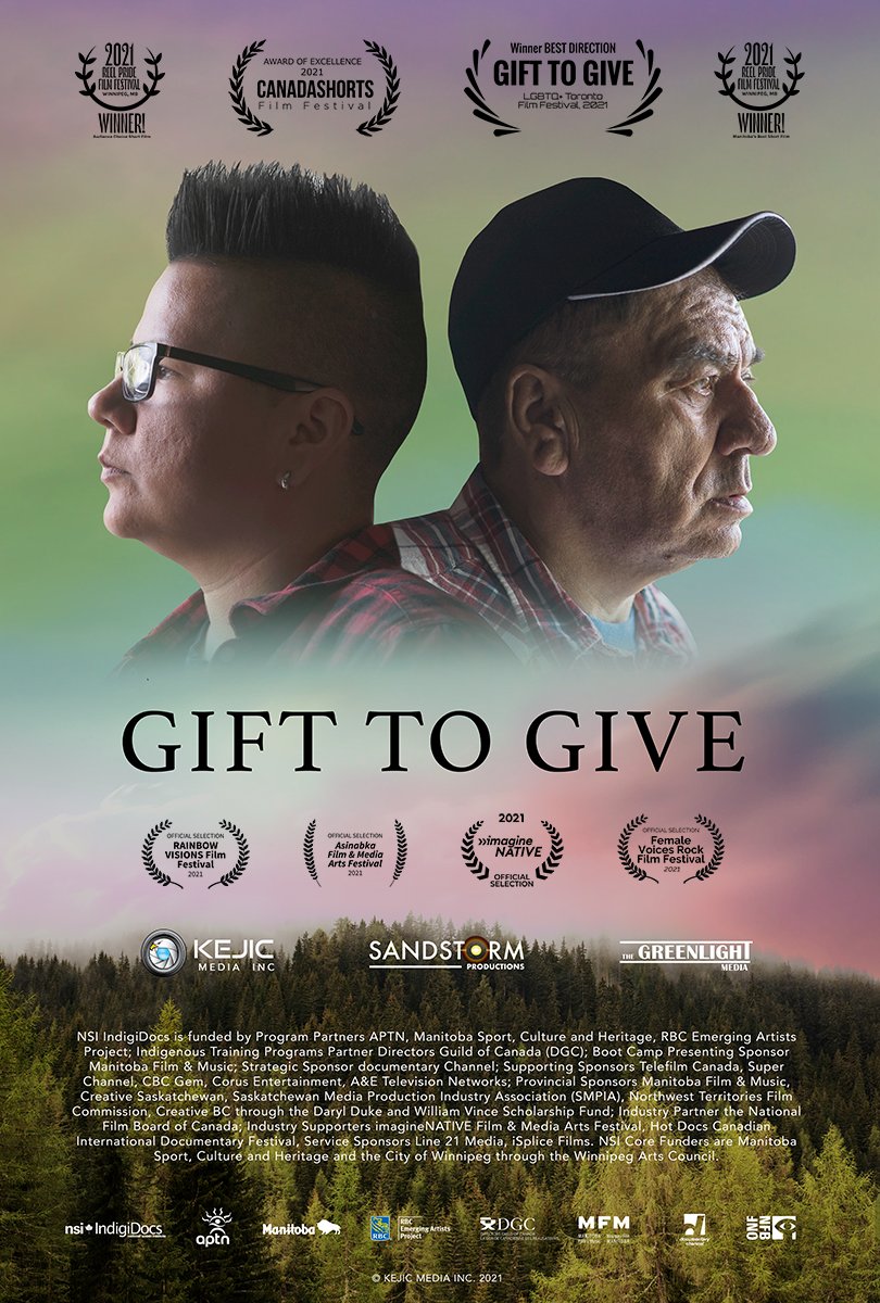 KejicMedia's tweet photo. We are happy to announce that Gift to Give has been premiering at film festivals across Turtle Island, winning the Audience Choice and Manitoba’s Best Short Film, Best Direction and the Award of Excellence!

Watch Gift to Give’s world premiere January 23rd at 5:30 CT on @APTN. https://t.co/6KireHfap8
