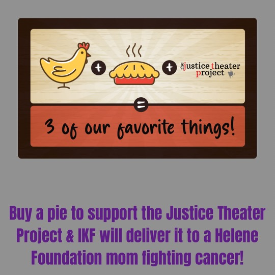 inkindfriends's tweet photo. Support both of IKF's clients with one step! Buy a chicken pot pie to support Justice Theater Project, and we'll deliver it to a Triangle mom currently undergoing cancer treatment. DM if you'd like to buy a pie -- starting at just $14. #GiveBack https://t.co/nysHtzl9Le